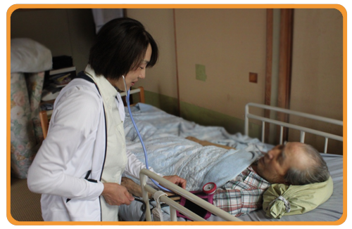 看護師訪問時の写真